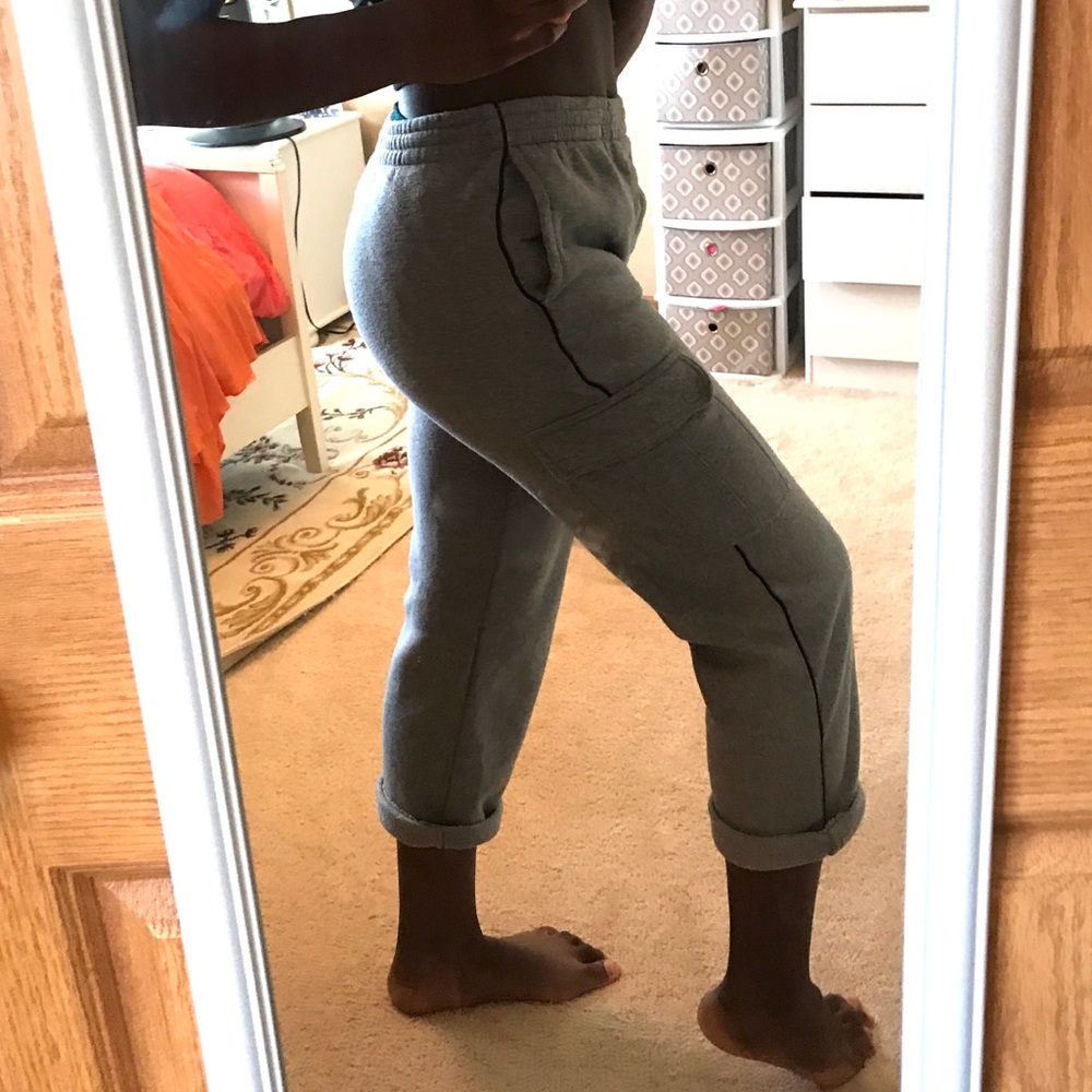Grey sweatpants
